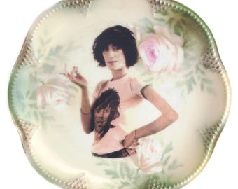 Patti Smith Altered Vintage Plate 6.5"