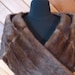 Vintage Mink Stole / Mink fur cape stole / Wedding fur mink stole wrap