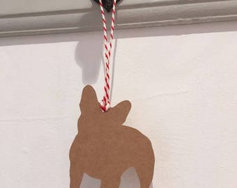 Frenchie / French Bulldog Gift Tag/Christmas - PACK OF FIVE