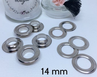 Œillet 5 mm, 8 mm, 10 mm and 14 mm set of 30 pcs - Carnation