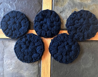 Crocheted face scrubbies