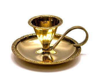 Bronze candle holder with handle "Bugwar"
