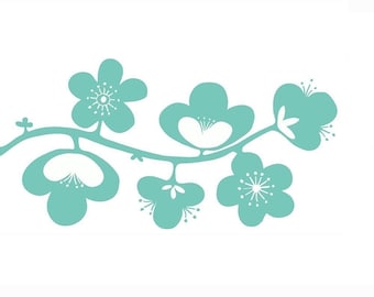 Flower Vine Wall Decal Large