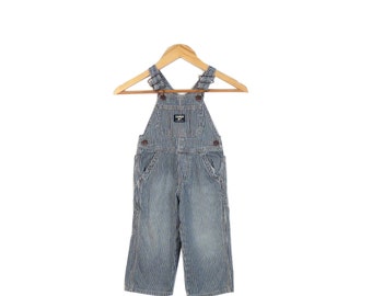 Osh Kosh Hickory Striped Kids Overalls Size 2T