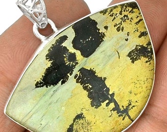 All Natural Paintbrush JASPER Pendant. 1 1/2" Long. 0208