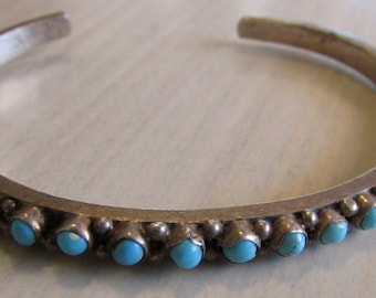 Sterling Silver and Turquoise Cuff Bracelet