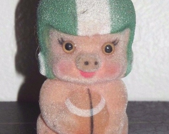 Vintage russ berrie Piggy Wiggies football (A016)