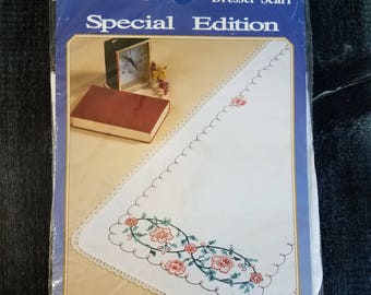 Bucilla Dresser Scarf Embroidery Kit - 63334