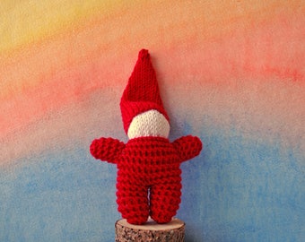 Rainbow Gnomes Knit gnome doll Gnome doll Waldorf Inspired Hand Knit Gnome Wool Gnome Waldorf toy Knit doll gnome Soft gnome Baby gnome doll