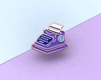 Typewriter Enamel Pin