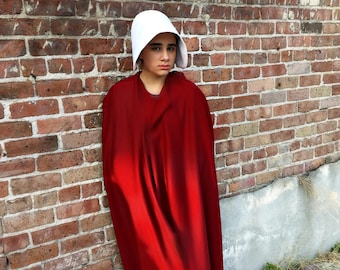 Handmaid's tale costume, cosplay, women's march 2018, Offred, Cloak and wings, resistance wear, custom made cosplay, protest, womens march