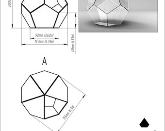 Pattern stained glass terrarium. Project by Brillant3d