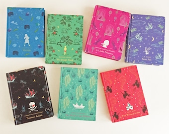 Book Wallet - Treasure Island Book Wallet - Literary Gift - Peter Pan Book Wallet - Credit Card Book Wallet - Jungle Book Cover Wallet