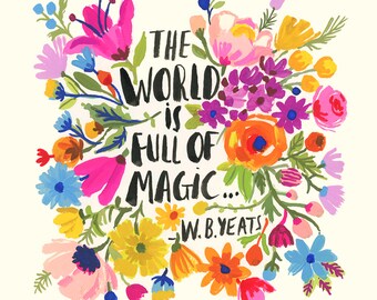 The World is full of Magic wall print