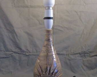vintage studio pottery table lamp