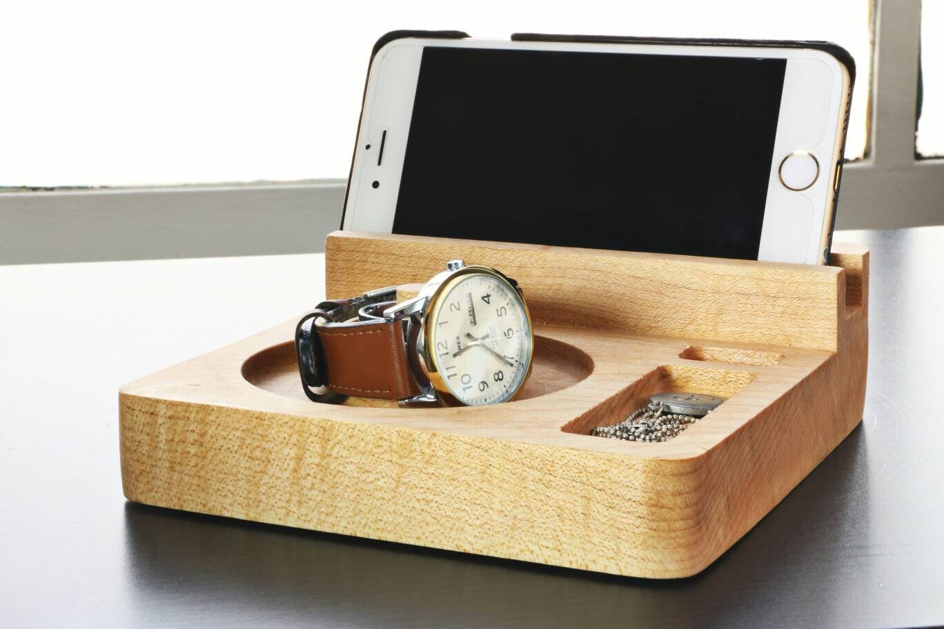 NIC 2 Minimalist Nightstand Organizer and and Charging