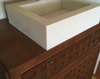 Custom Sized Concrete Vessel Sink