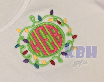 Christmas Monogram Shirt