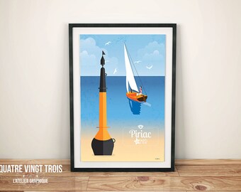Piriac sea illustration