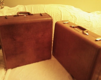 PRICE REDUCED Vintage Samsonite Suitcase This Listing is for the Rectangular Suitcase Only The SQuare Suitcase Pictured has SoLD