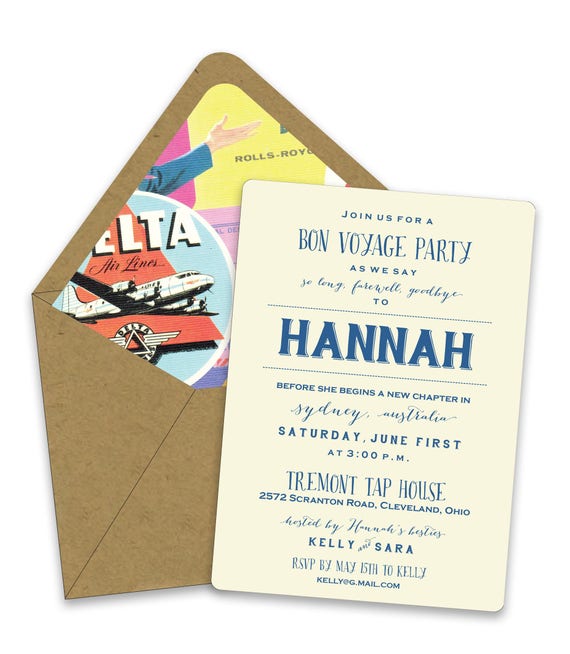 Bon Voyage Party Invitations 9