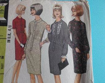 Sewing Pattern McCall's 8047 for a Woman's 1960's Dress in Size 12