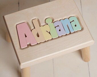 Name Puzzle Stool- Regular Size