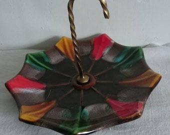 Vintage Dish Small Umbrella, French Ring Dish, Loose Change Dish,