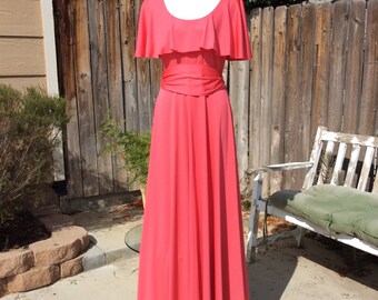 Alison Ayres, Floor Length, Elegant, Pink Salmon
