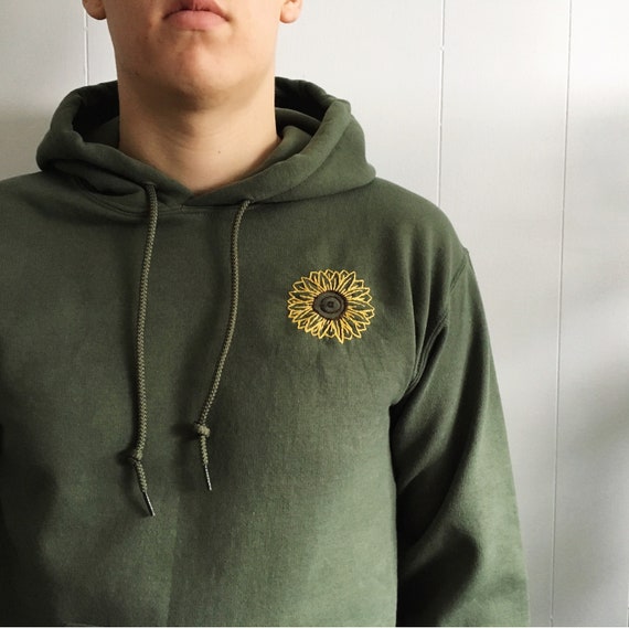 Sunflower Embroidered Hoodie