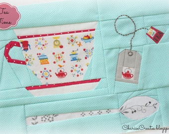 Tea Time, a Paper Piecing Pattern
