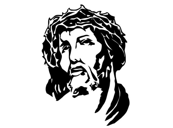 Jesus Decal Tribal Jesus Christ Sticker Jesus Christ Decal