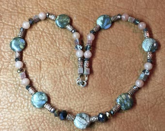 Natural Stone- Jasper Quartz Necklace