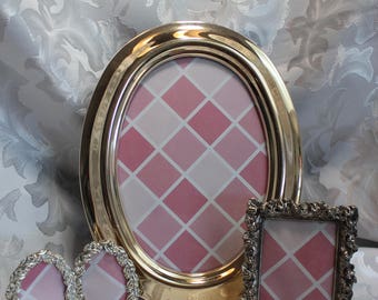 Vintage Picture Frame Set - Silver Photo Frames