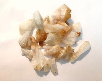 5 Citrine Points - Chakra, Reiki, Crystal Healing - Citrine