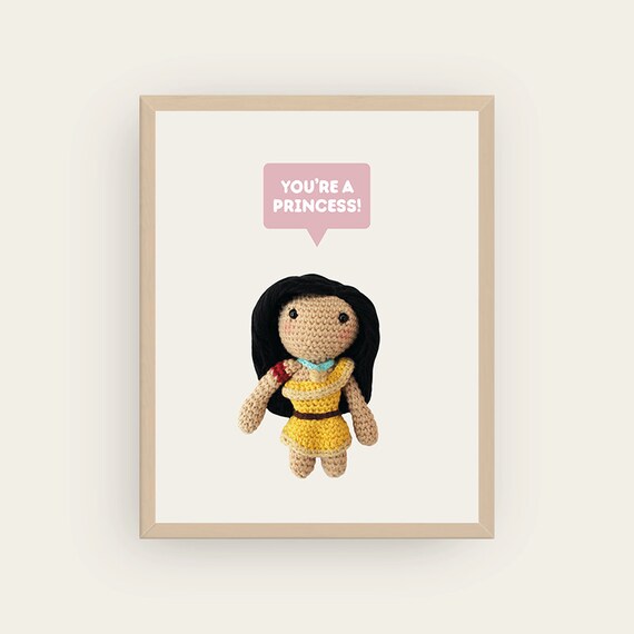 Pocahontas: You're a Princess! Amigurumis Prints.