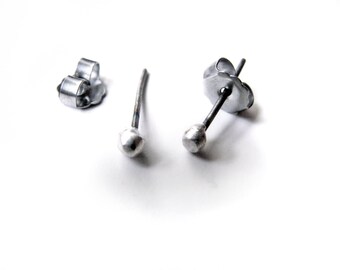 Tiny titanium/niobium sparkle studs