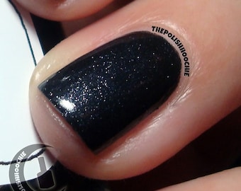 Into the Black Nail Polish - very special shimmery black