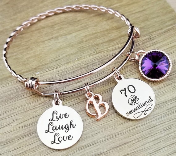 Rose Gold 70 Birthday Gift 70th Birthday Gift Birthday Gift Birthday Gifts for Her Birthday Gift for Friend Birthday Gifts 70 Sensational
