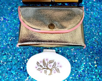Vintage Merle Norman Pat Compact Set