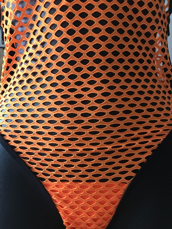 35%OFFSALE *** MissManeater see-thru mesh zip side designer swimsuit *** THONG cut!