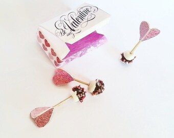 Miniature Valentine marshmallows scale 1:12 / Dollhouse miniature sweets / Scale one inch Valentine candy / Miniature Valentine's Day gift