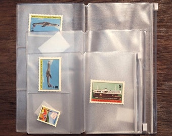 PVC Pouch, Card Holder, Zipper Pouch, Pouch, Midori, stickers storage, insert, Card Organizer, Zippered Pocket, Travelers Notebook