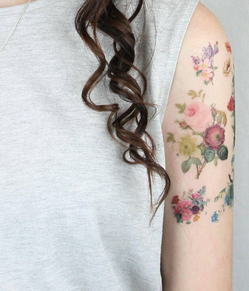 Temporary Tattoo Gift for Women Tattoo Temporary Tattoo Flower