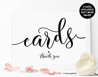 8x10 Printable Wedding Signs Wedding Cards For the Newlyweds