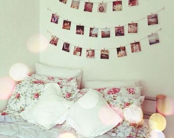Personalised Peg and String Photograph Display - 24 Photos