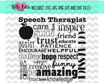 Download Speech therapist svg | Etsy