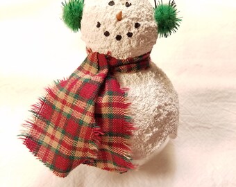 Snowman Ornament, Handmade Ornament, Christmas Ornament, Snowman, Christmas Tree Ornament, Glass Ornament, Snowbelly Ornament, Personalize