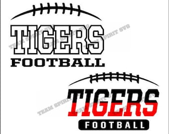 Tigers Football Laces Download Files - SVG, DXF, EPS, Silhouette Studio, Vinyl Cut Files, Digital Cut Files -Use with Cricut and Silhouette
