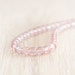 Glass Cube Beads, Pressed Czech Glass Squares, Transparent Topaz Pink Luster, 5mm x 25pc (0017)